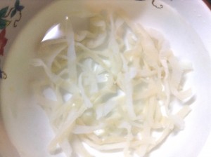 くらげと鶏肉の中華サラダ-レシピ1