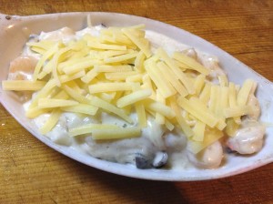 濃厚ホワイトソースで☆エビとしめじのマカロニグラタン-レシピ3